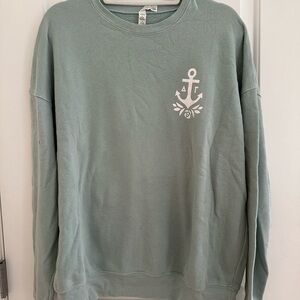 Bella Canvas Sage Green Delta Gamma Crewneck